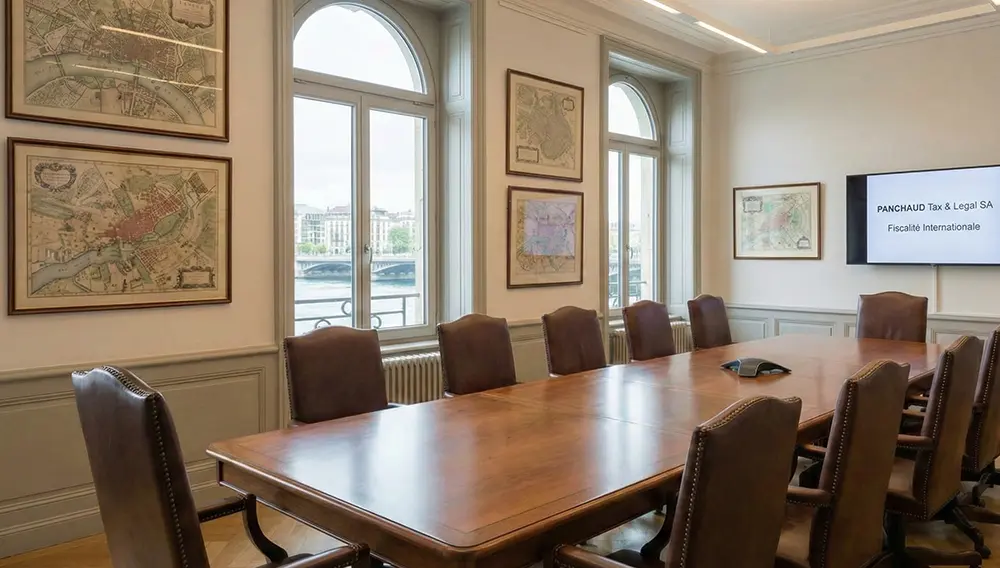 Salle de réunion d’une étude d’avocats à Genève